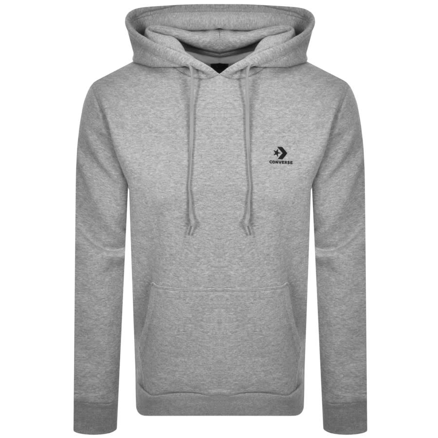 Alternative Image for ProductConverse Star Chevron Logo Hoodie Grey1